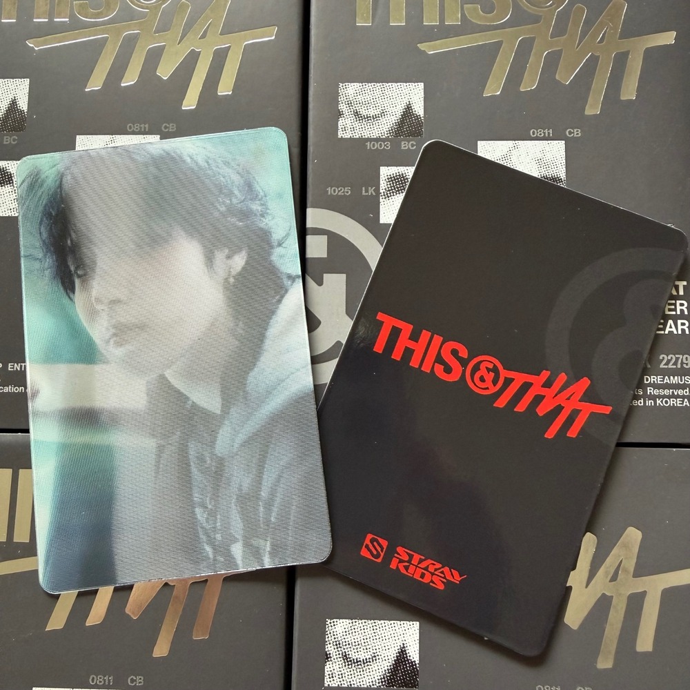 STRAY KIDS HAN JI SUNG This & That Lenticular Photocard